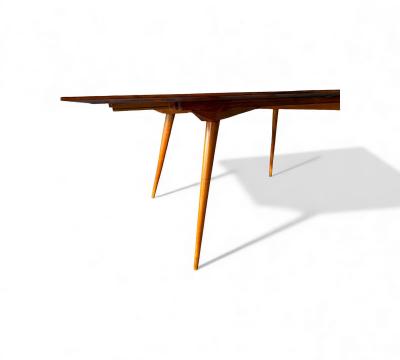 Ernesto Hauner Brazilian Modern Dining Table in Caviuna Ernesto Hauner for Mobilinea 1950s