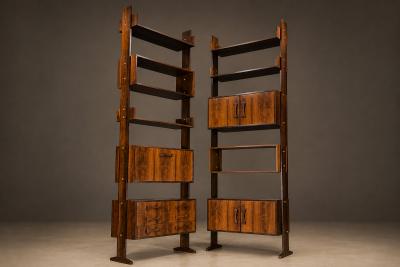 Ernesto Hauner Modular Brazilian Rosewood Shelving Units by Ernesto Hauner Brazil