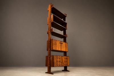 Ernesto Hauner Modular Brazilian Rosewood Shelving Units by Ernesto Hauner Brazil