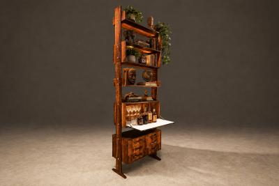 Ernesto Hauner Modular Brazilian Rosewood Shelving Units by Ernesto Hauner Brazil
