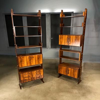 Ernesto Hauner Modular Brazilian Rosewood Shelving Units by Ernesto Hauner Brazil Lot 182