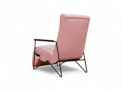 Ernesto Hauner Reclining Chair in Metal Hardwood Leather Ernesto Hauner 1960s Lot 340A