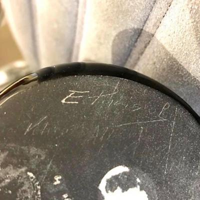 Ernesto Purisiol Italian Modernist Black Iridescent Murano Glass Sculpture in the Shape of a Head