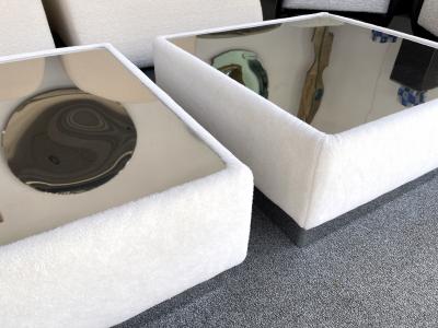 Ernesto Radaelli Pair of Tables Kenthia by Ernesto Radaelli for Saporiti Italy 1970s