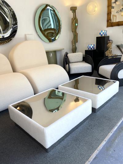 Ernesto Radaelli Pair of Tables Kenthia by Ernesto Radaelli for Saporiti Italy 1970s