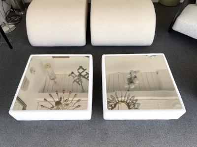 Ernesto Radaelli Pair of Tables Kenthia by Ernesto Radaelli for Saporiti Italy 1970s