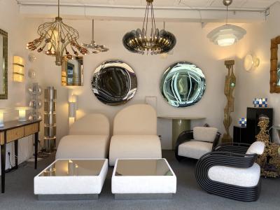 Ernesto Radaelli Pair of Tables Kenthia by Ernesto Radaelli for Saporiti Italy 1970s