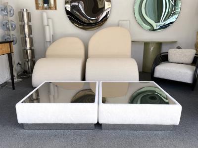 Ernesto Radaelli Pair of Tables Kenthia by Ernesto Radaelli for Saporiti Italy 1970s