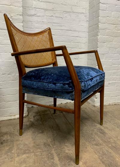 Erno Fabry Set of 6 Erno Fabry Cane Back Dining Chairs