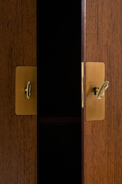 Ernst K hn Cabinet in Rosewood and Brass by Ernst K hn 1940s