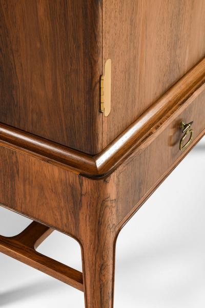 Ernst K hn Cabinet in Rosewood and Brass by Ernst K hn 1940s