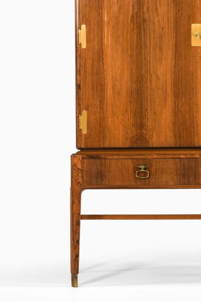 Ernst K hn Cabinet in Rosewood and Brass by Ernst K hn 1940s