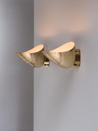 Ernst K hn Ernst Kuhn pair of brass wall lamps