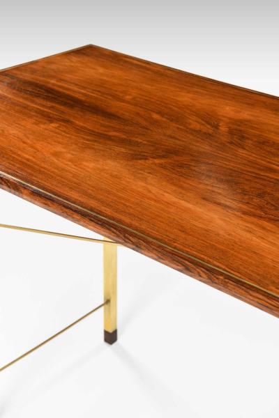 Ernst K hn Lysberg Hansen Therp Rosewood Brass Desk 1940s