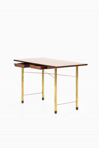 Ernst K hn Lysberg Hansen Therp Rosewood Brass Desk 1940s