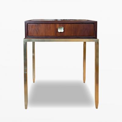 Ernst K hn Pair of Nightstands Side Tables in Brass and Rosewood by Ernst Kuhn