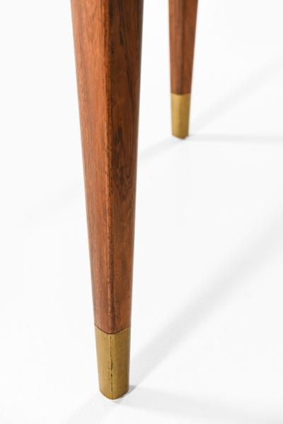 Ernst K hn Rare Dining Table in Brass and Rosewood by Ernst K hn 1950s