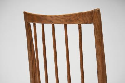 Ernst Martin Dettinger Set of 6057 Ash Chairs Germany 1950s