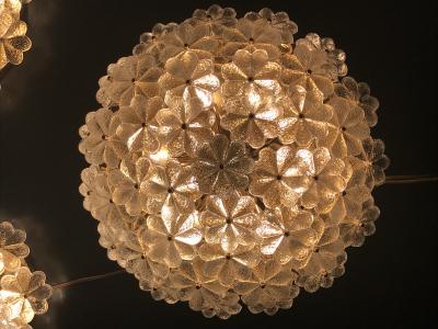 Ernst Palme Extra Large Ernst Palme Floral Glass Sconce Flush Mount