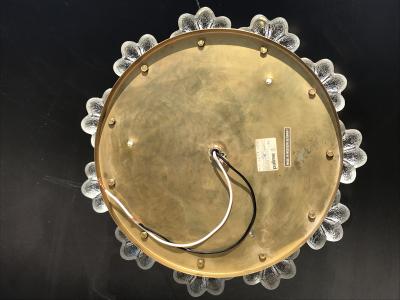 Ernst Palme Large Ernst Palme Floral Glass Sconce Flush Mount