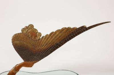 Erte Coquette Bronze and Glass Boudoir Vanity Mirror