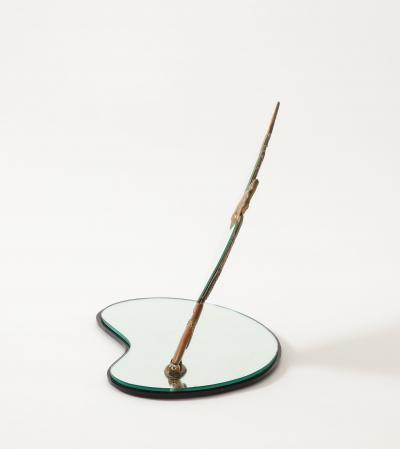 Erte Coquette Bronze and Glass Boudoir Vanity Mirror