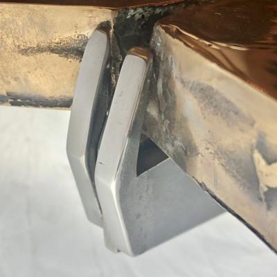 Erwan Boulloud Contemporary Cast Bronze Black Steel Coffee Table by Atelier Erwan Boulloud
