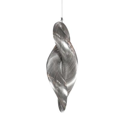 Erwin Hauer Mid Century Spiral Stainless Steel Hanging Sculpture 1 100 signed Erwin Hauer