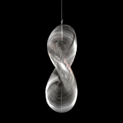 Erwin Hauer Mid Century Spiral Stainless Steel Hanging Sculpture 1 100 signed Erwin Hauer