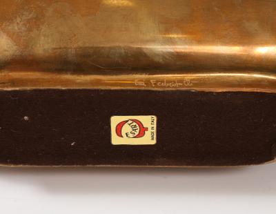 Esa Fedrigolli 1970s Mid Century Bronze Vases by Esa Fedrigolli