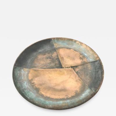 Esa Fedrigolli Esa Fedrigolli Bronze Icaro Large Italian Plate