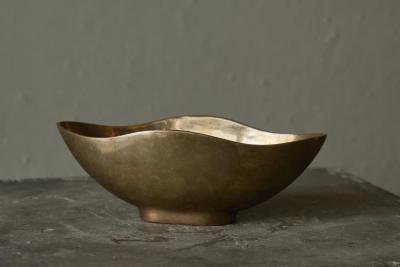 Esa Fedrigolli Esa Fedrigolli Sculptural Bowl in Sand Cast Bronze Italy 1960s