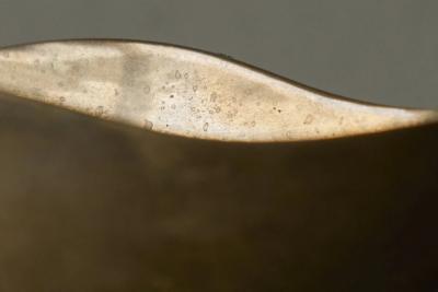 Esa Fedrigolli Esa Fedrigolli Sculptural Bowl in Sand Cast Bronze Italy 1960s