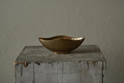Esa Fedrigolli Esa Fedrigolli Sculptural Bowl in Sand Cast Bronze Italy 1960s