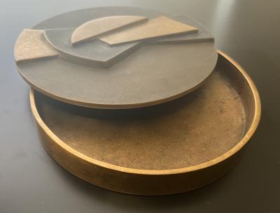 Esa Fedrigolli Esa Fedrigolli Sculptural Bronze Italian Box
