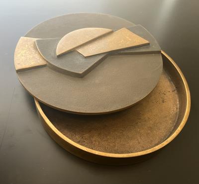 Esa Fedrigolli Esa Fedrigolli Sculptural Bronze Italian Box