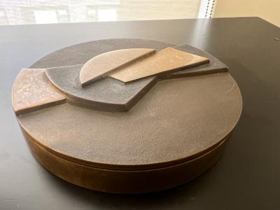 Esa Fedrigolli Esa Fedrigolli Sculptural Bronze Italian Box