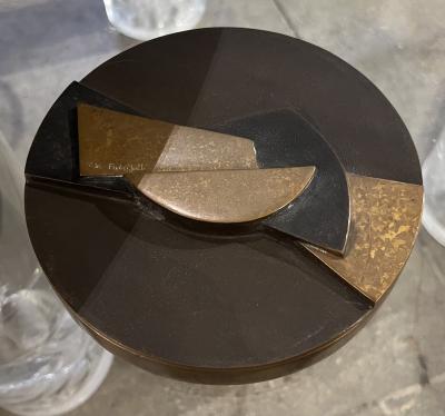 Esa Fedrigolli Esa Fedrigolli Sculptural Bronze Italian Box