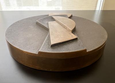 Esa Fedrigolli Esa Fedrigolli Sculptural Bronze Italian Box