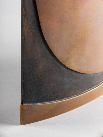 Esa Fedrigolli Esa Fedrigolli Square Vase in bronze Italy 1970 ca