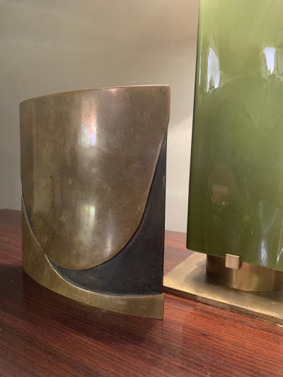 Esa Fedrigolli Esa Fedrigolli Square Vase in bronze Italy 1970 ca