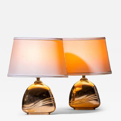 Esa Fedrigolli Pair of Table Lamps by Esa Fedrigolli Italy 1970s