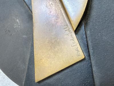 Esa Fedrigolli Round Brass Box by Esa Fedrigolli for SpiraleArte Italy 1970s