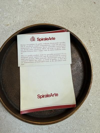 Esa Fedrigolli Round Brass Box by Esa Fedrigolli for SpiraleArte Italy 1970s