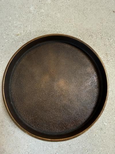 Esa Fedrigolli Round Brass Box by Esa Fedrigolli for SpiraleArte Italy 1970s