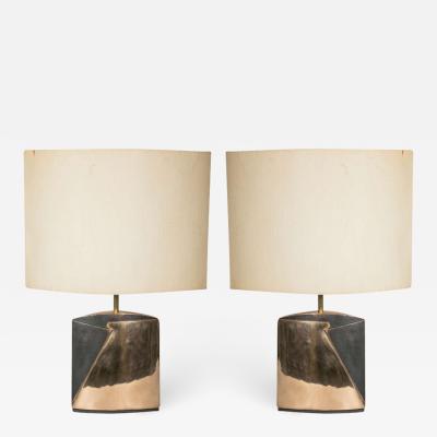 Esa Fedrijolli Pair bronze lamps