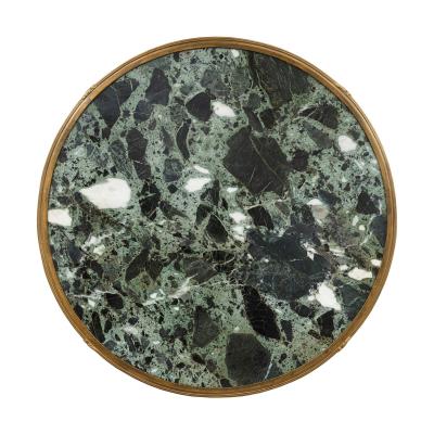 Escalier de Cristal Antique Louis XV Style Ormolu Mounted Marble and Parquetry Table by L Escalier