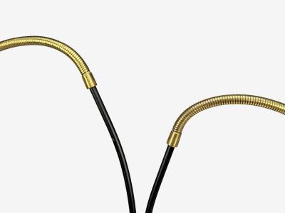 Eskilstuna Elektrofabrik Floor Lamp Laqcuered Metal Brass Sweden 1960s