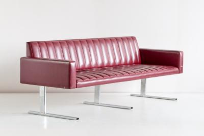 Esko Pajamies Esko Pajamies Three Seat Cantilevered Sofa Merva Finland 1960s