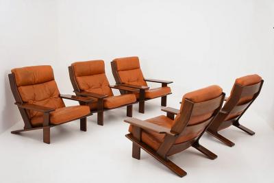 Esko Pajamies Scandinavian Lounge Chairs model Pele by Esko Pajamies